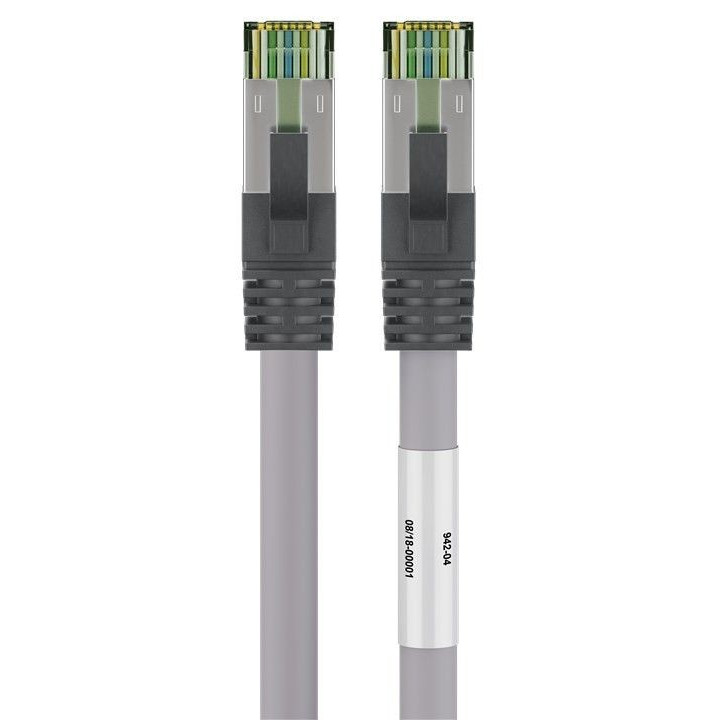 Goobay 55137 cabo de rede 2 m Cat8.1 S FTP (S-STP) Cinzento