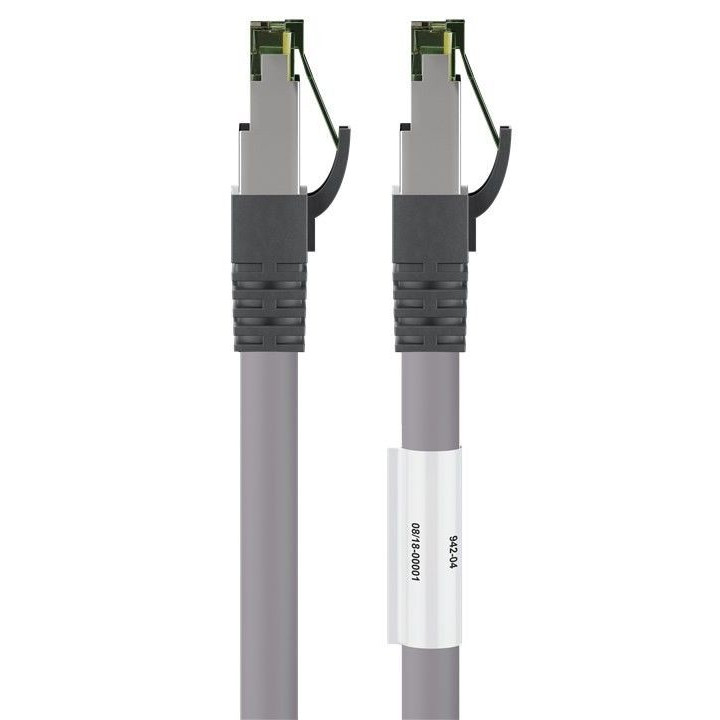 Goobay 55138 cabo de rede 3 m Cat8.1 S FTP (S-STP) Cinzento
