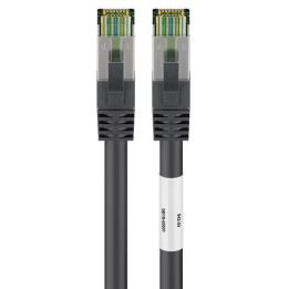 Goobay 66719 cabo de rede 0,25 m Cat8.1 S FTP (S-STP) Preto
