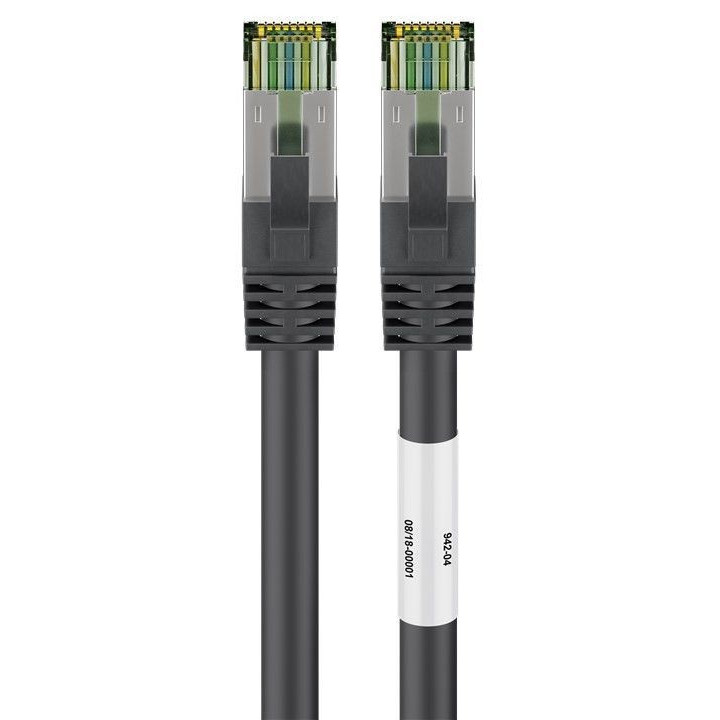 Goobay 66723 cabo de rede 3 m Cat8.1 S FTP (S-STP) Preto
