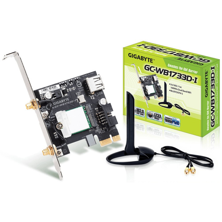 Gigabyte GC-WB1733D-I placa de rede WLAN   Bluetooth 1733 Mbit s Interno