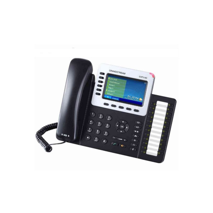 Grandstream Networks GXP2140 telefone IP Preto Estação com fios LCD 4 linhas