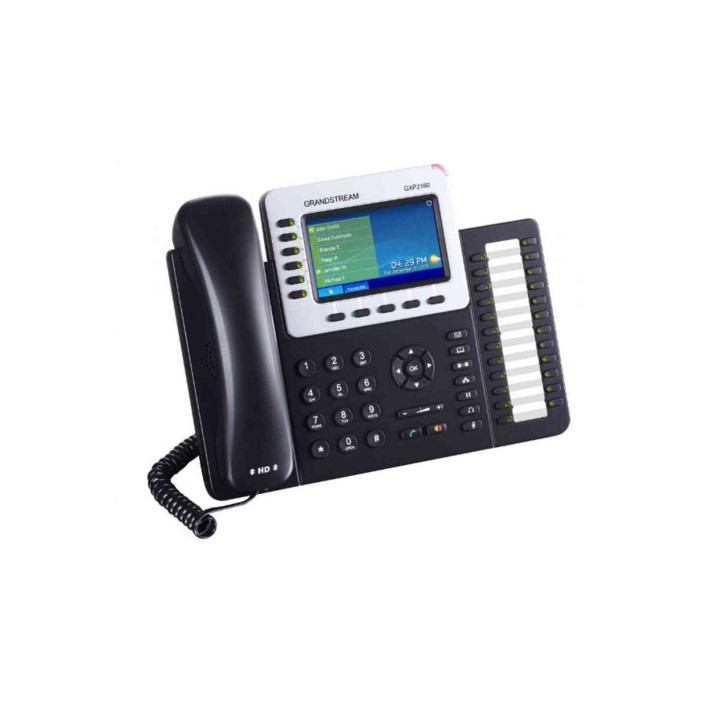 Grandstream Networks GXP2140 telefone IP Preto Estação com fios LCD 4 linhas