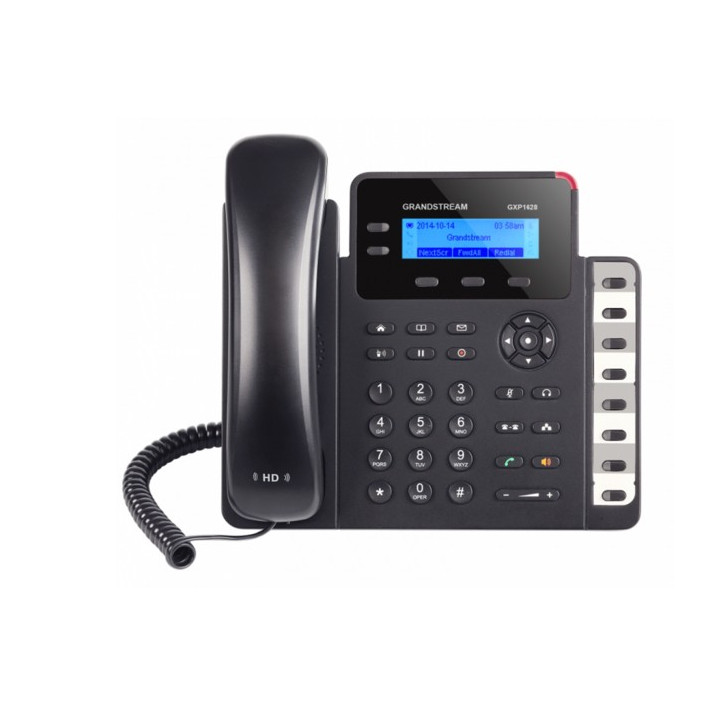 Grandstream Networks GXP1628 telefone Telefone DECT Preto