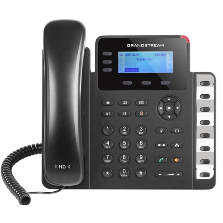 Grandstream Networks GXP1630 telefone IP Preto Estação com fios LCD 3 linhas