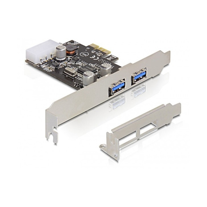 DeLOCK 2x USB 3.0 PCI Express card placa adaptador de interface Interno