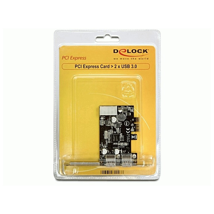 DeLOCK 2x USB 3.0 PCI Express card placa adaptador de interface Interno