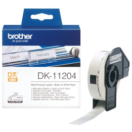 Brother DK-11204 etiquetadora Preto sobre branco