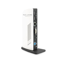 DeLOCK 87568 base & duplicador de portas Com fios Preto, Branco