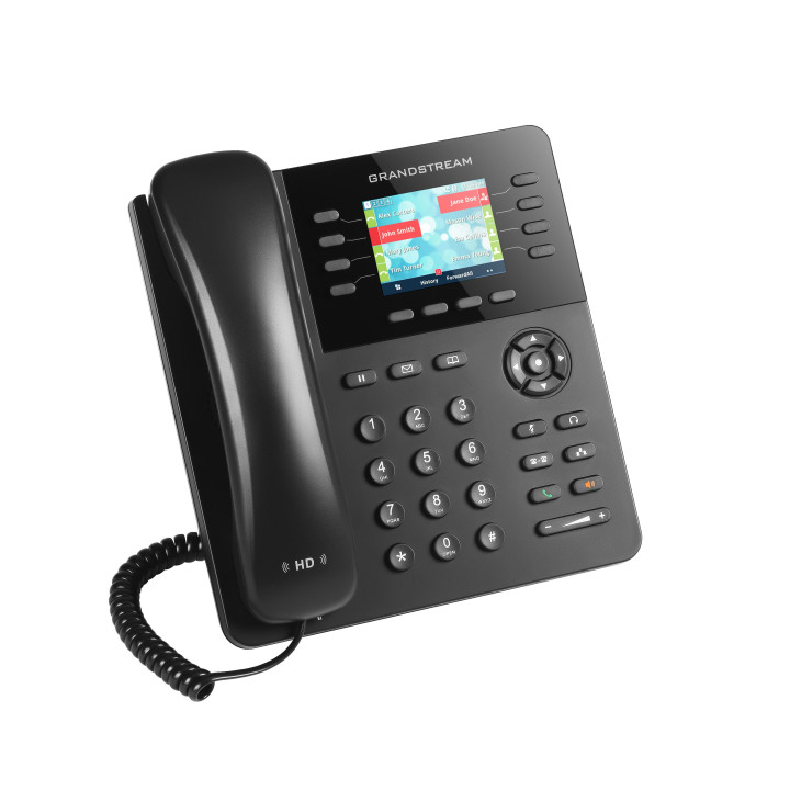 Grandstream Networks GXP2135 telefone IP Preto Estação com fios TFT 8 linhas