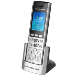 Grandstream Networks WP820 telefone IP Preto, Prateado Estação sem fios LCD 2 linhas Wi-Fi