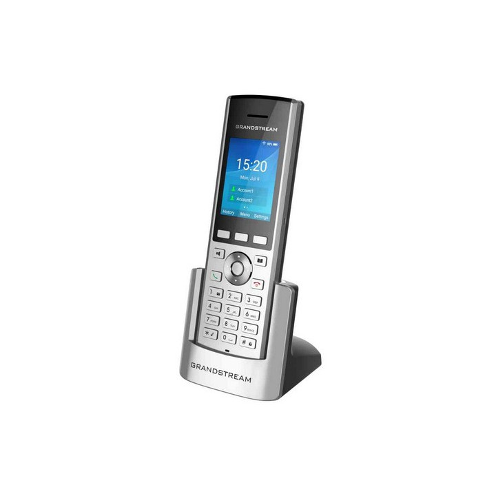 Grandstream Networks WP820 telefone IP Preto, Prateado Estação sem fios LCD 2 linhas Wi-Fi