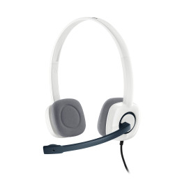 Logitech H150 Conjunto de auscultadores e microfone acoplado Fita de cabeça Branco