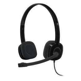 Logitech H151 Conjunto de auscultadores e microfone acoplado Fita de cabeça Preto