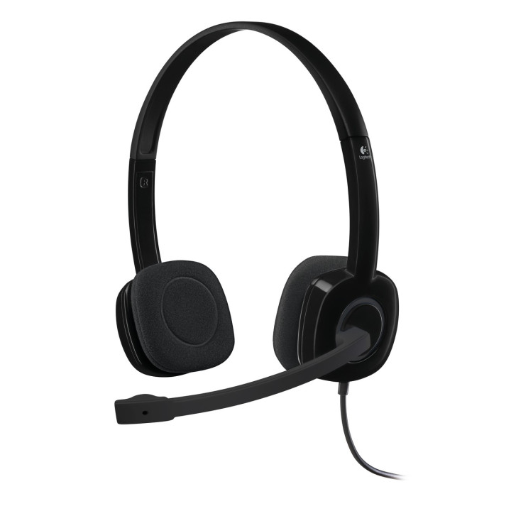 Logitech H151 Conjunto de auscultadores e microfone acoplado Fita de cabeça Preto