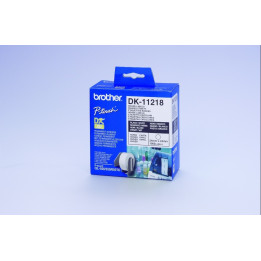 Brother DK-11218 Round Labels Branco