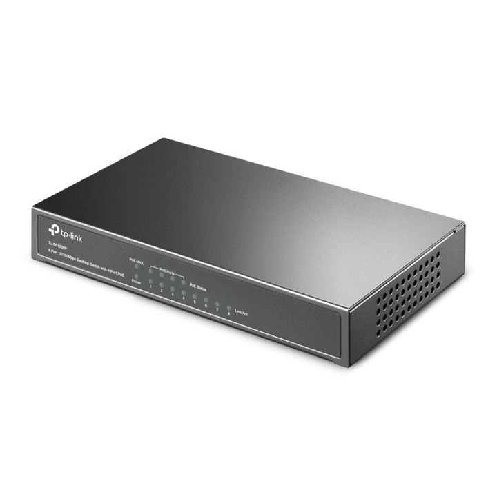 TP-LINK 8-port 10 100 PoE Switch Não-gerido Preto Apoio Power over Ethernet (PoE)