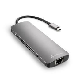 Sharkoon USB 3.0 Type C Combo Adapter placa adaptador de interface HDMI,RJ-45,USB 3.0