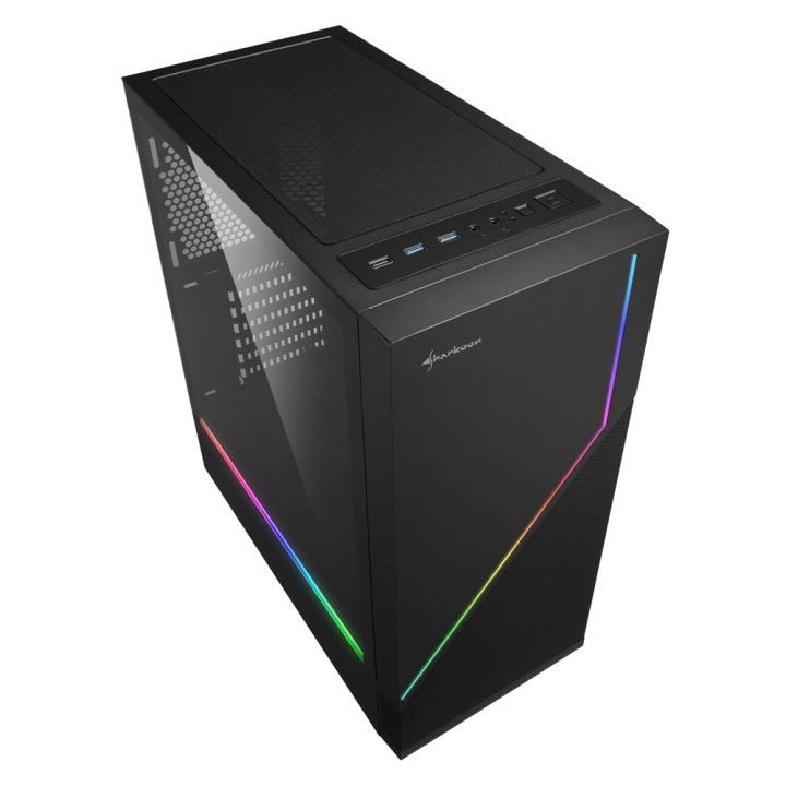 Sharkoon RGB FLOW Midi ATX Tower Preto