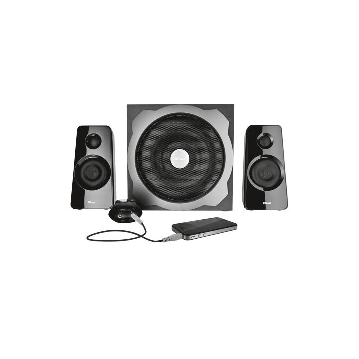 Trust Tytan conjunto de colunas 2.1 canais 120 W Preto