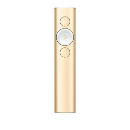 Logitech Spotlight comando para apresentações Bluetooth RF Dourado