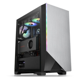 Thermaltake H550 TG ARGB Torre-Midi Preto, Cinzento