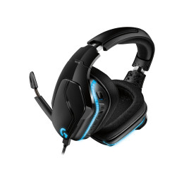 Logitech G G635 Conjunto de auscultadores e microfone acoplado Fita de cabeça Preto, Azul