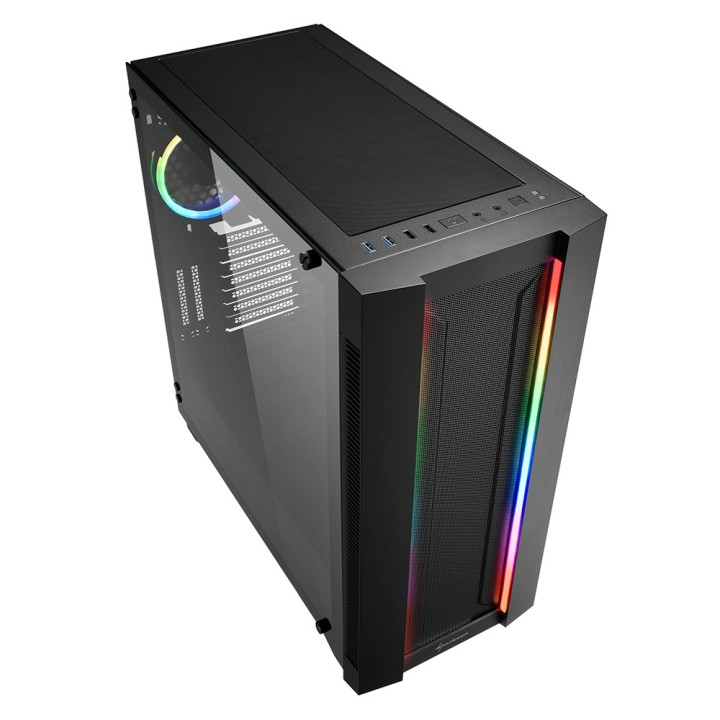 Sharkoon ELITE SHARK CA200M Midi ATX Tower Preto