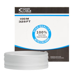 Nanocable 10.20.0502 cabo de rede 100 m Cat6e U UTP (UTP) Cinzento