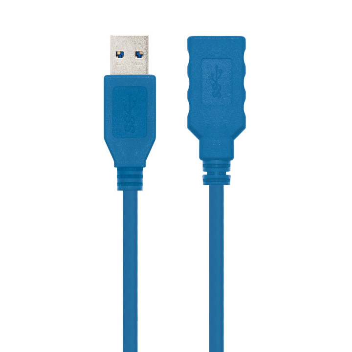 Nanocable 10.01.0902-BL cabo USB 2 m 3.2 Gen 1 (3.1 Gen 1) USB A Azul