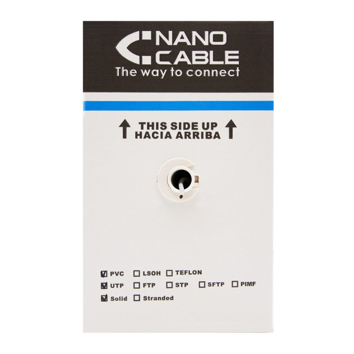 Nanocable 10.20.0304-FLEX cabo de rede 305 m Cat5e U UTP (UTP) Cinzento