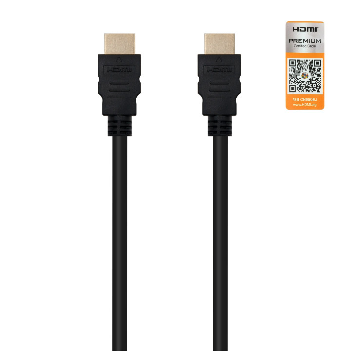 Nanocable HDMI V2.0, 3m cabo HDMI HDMI Type A (Standard) Preto