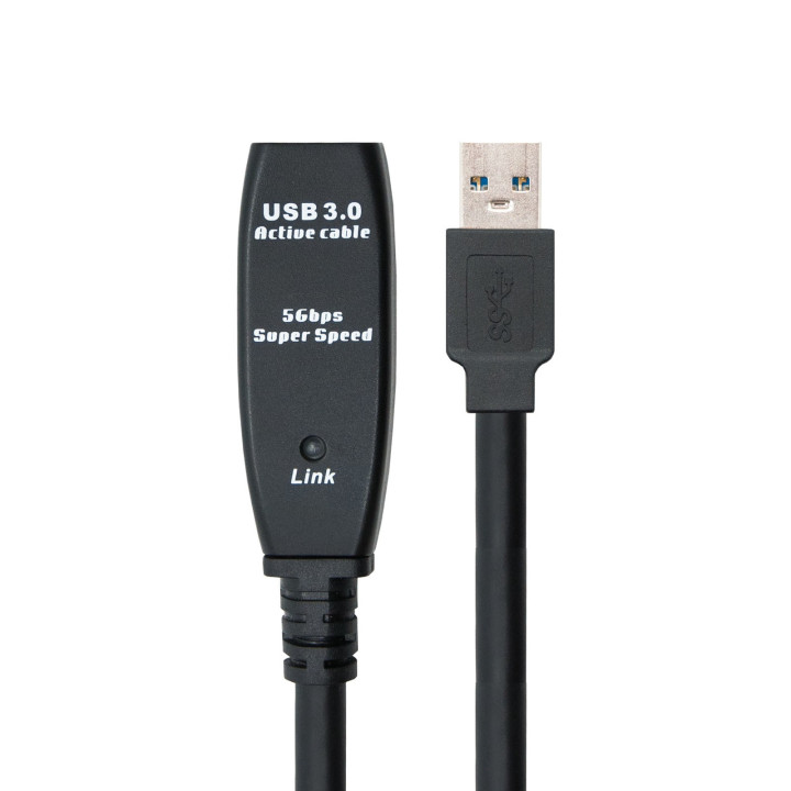 Nanocable 10.01.0313 cabo USB 15 m 3.2 Gen 1 (3.1 Gen 1) USB A Preto