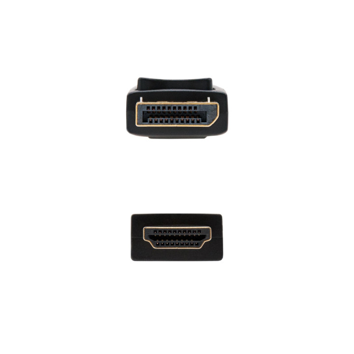 Nanocable 10.15.4303 adaptador de cabo de vídeo 3 m DisplayPort HDMI Type A (Standard) Preto