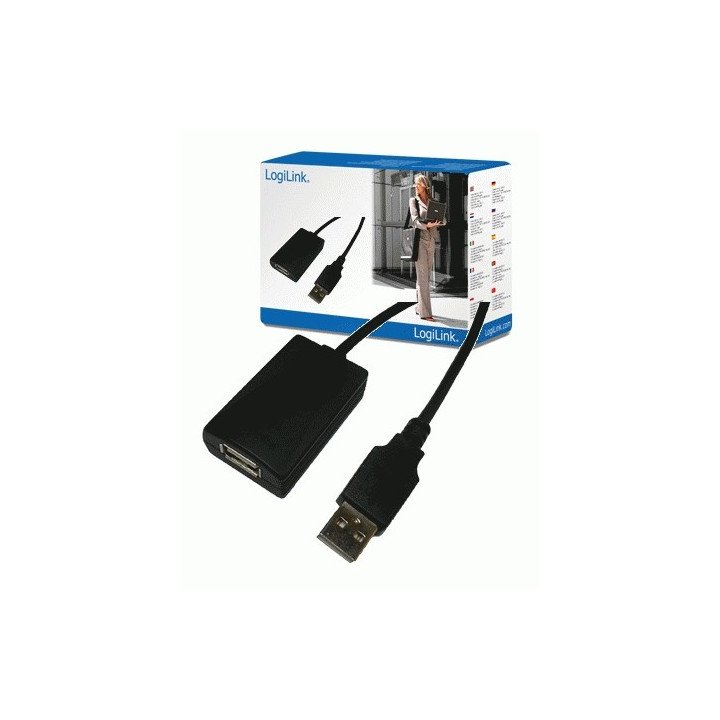 LogiLink USB 2.0 Repeater Cable - 5.0m USB 1 F USB A (F)