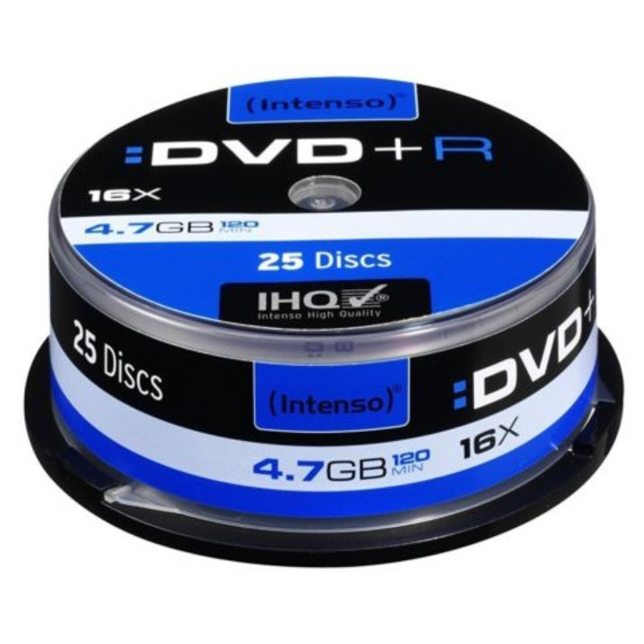Intenso DVD+R 4.7GB, Printable, 16x 4,7 GB 25 peça(s)