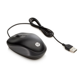 HP G1K28AA rato USB Óptico 1000 DPI Ambidestro