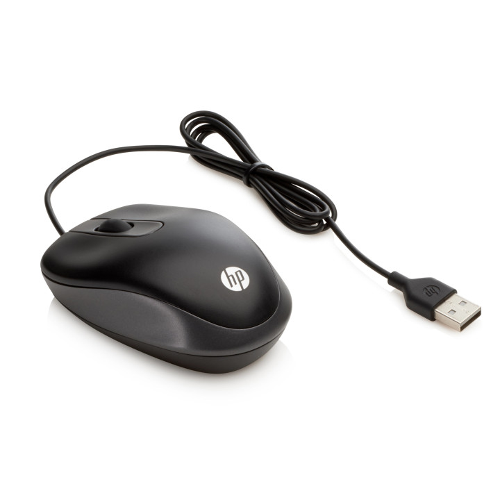 HP G1K28AA rato USB Óptico 1000 DPI Ambidestro