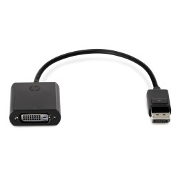 HP DisplayPort to DVI-D Adapter 1 x 20-pin DisplayPort M 1 x 24-pin DVI-D F Preto