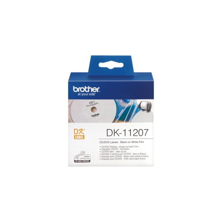 Brother DK-11207 etiquetadora Preto sobre branco