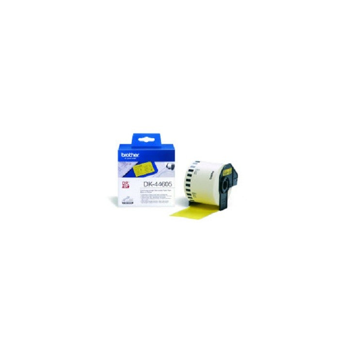 Brother DK-44605 Continuous Removable Yellow Paper Tape (62mm) Amarelo