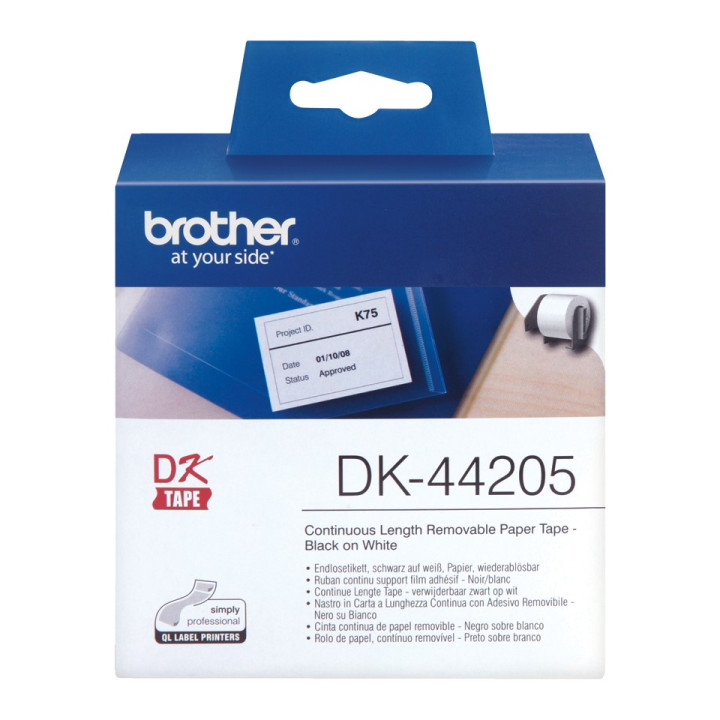 Brother DK-44205 etiquetadora Preto sobre branco