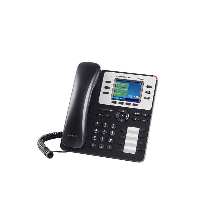 Grandstream Networks GXP-2130 telefone IP Preto Estação com fios TFT 3 linhas
