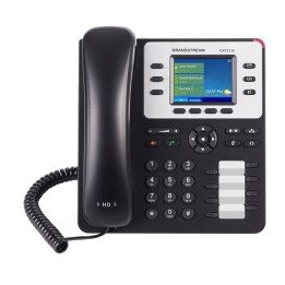 Grandstream Networks GXP-2130 telefone IP Preto Estação com fios TFT 3 linhas