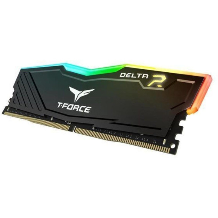 Team Group Kit 16GB (2 x 8GB) DDR4 3200MHz Delta Preto RGB CL16 -