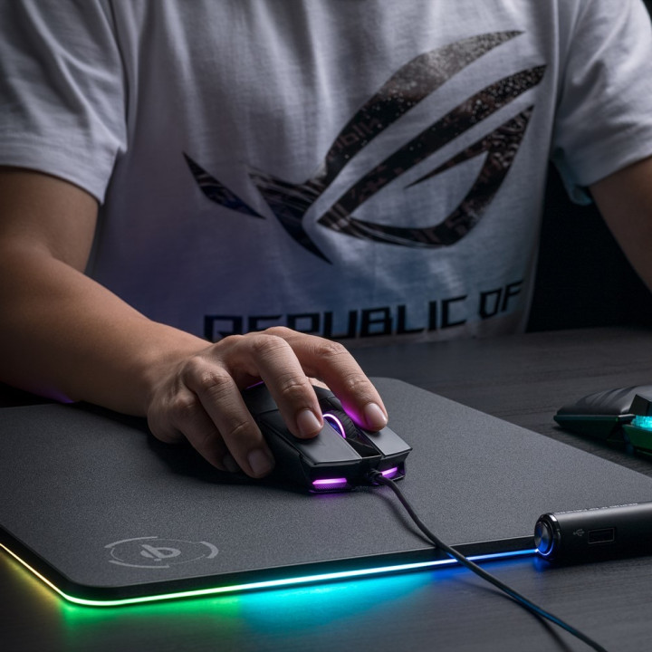 ASUS Impact II rato USB Óptico 6200 DPI Ambidestro