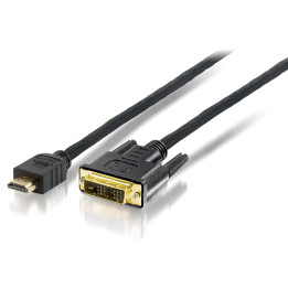 Equip 119329 adaptador de cabo de vídeo 10 m HDMI DVI-D Preto