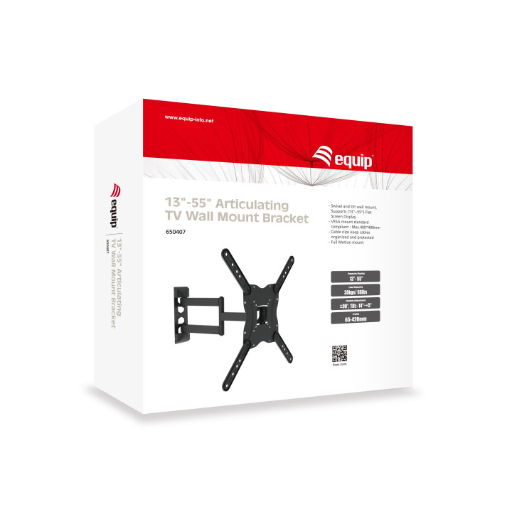 Equip 650407 suporte de parede de ecrãs planos 139,7 cm (55") Preto