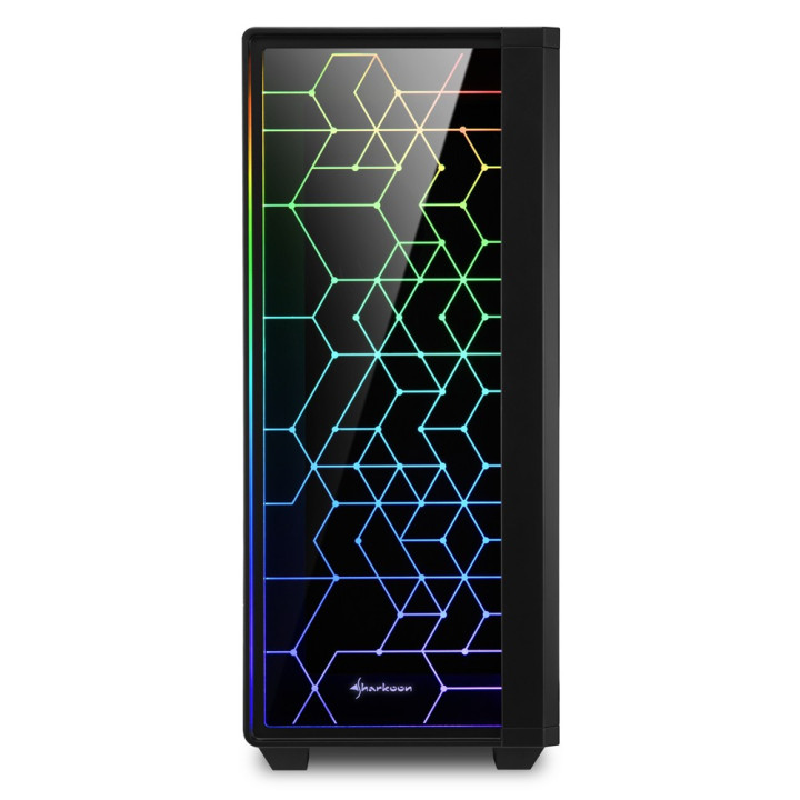 Sharkoon RGB LIT 100 Midi ATX Tower Preto
