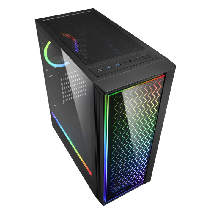 Sharkoon RGB LIT 200 Midi ATX Tower Preto